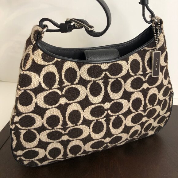 Coach Vintage Signature C Wool Shoulder Bag - Picture 14 of 14